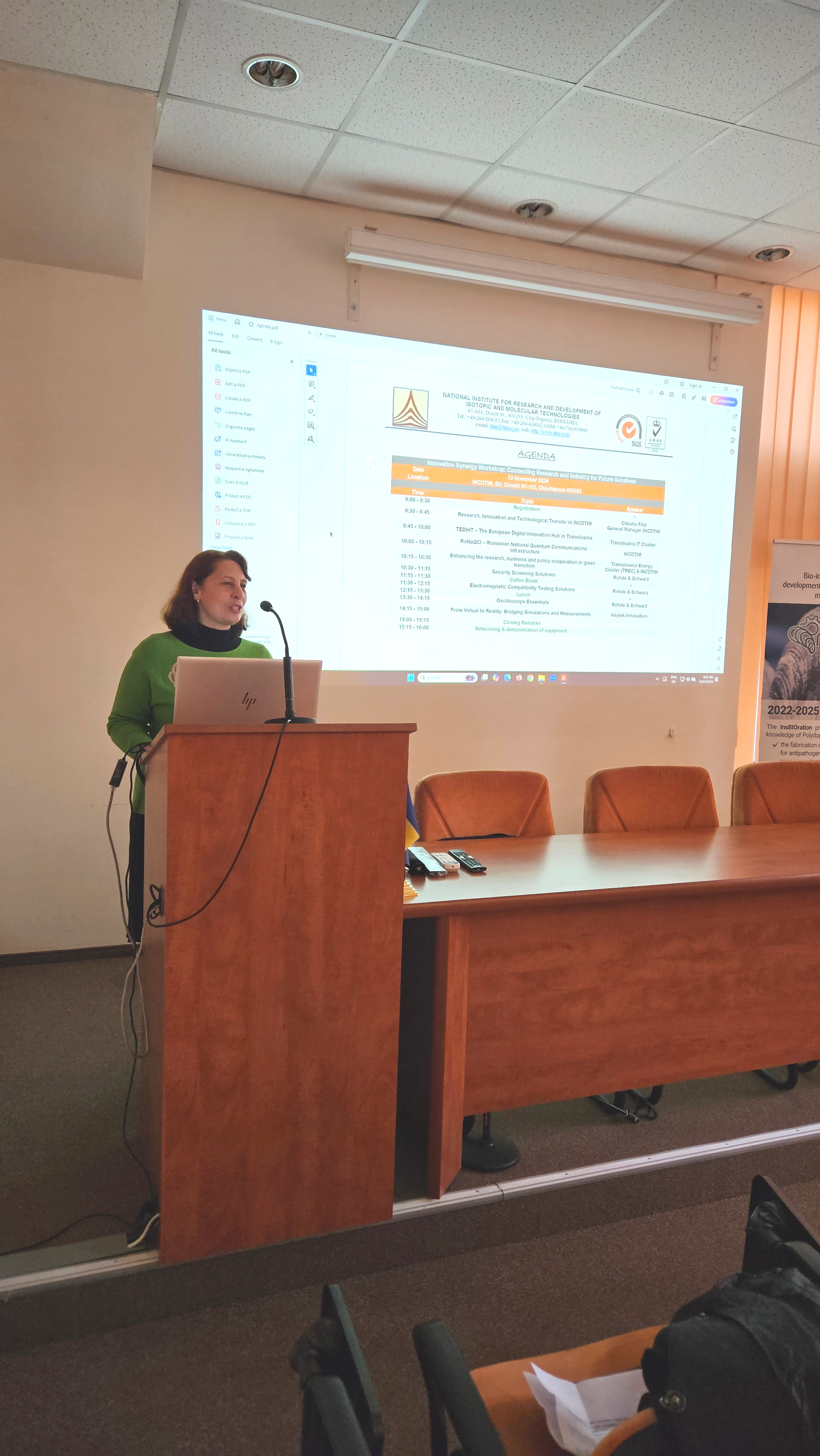Innovation Synergy Workshop: Connecting Research and Industry for Future Solutions, Cluj, November 12